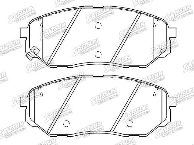 Bremsbelagsatz, Scheibenbremse Brake Pad Set:58101-C5A00
