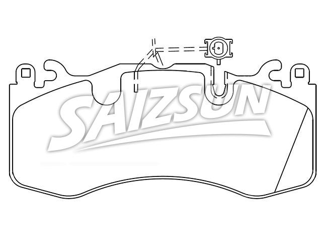 Bremsbelagsatz, Scheibenbremse Brake Pad Set:980156012