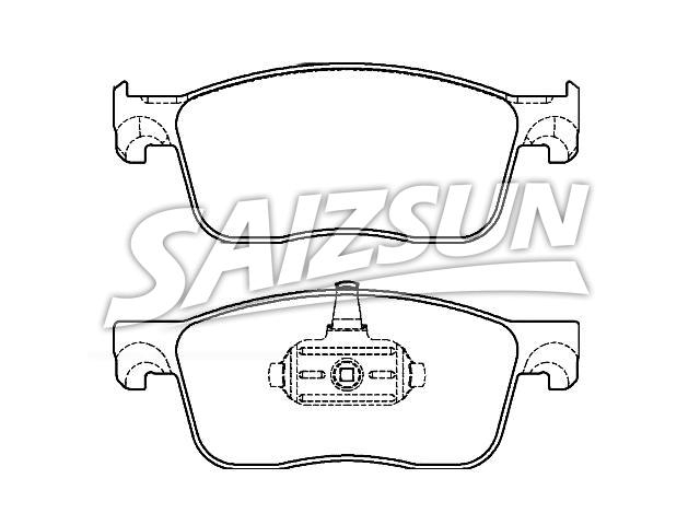 Bremsbelagsatz, Scheibenbremse Brake Pad Set:1613260780