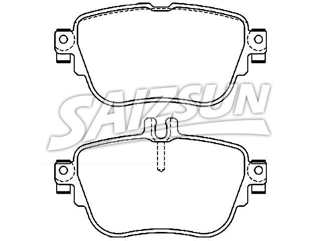 Bremsbelagsatz, Scheibenbremse Brake Pad Set:000 420 60 00
