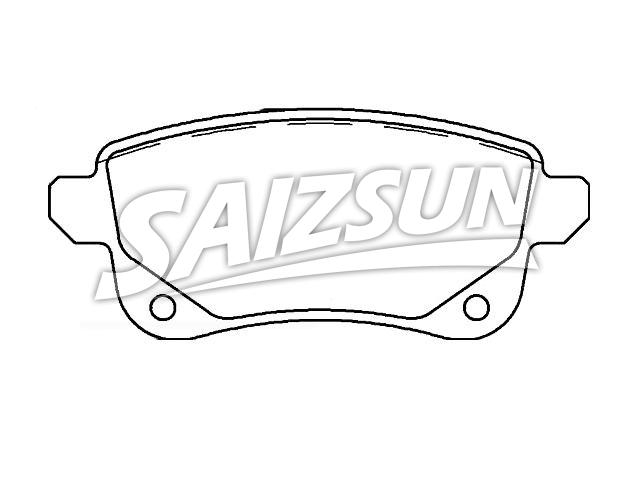 Bremsbelagsatz, Scheibenbremse Brake Pad Set:44 06 080 61R