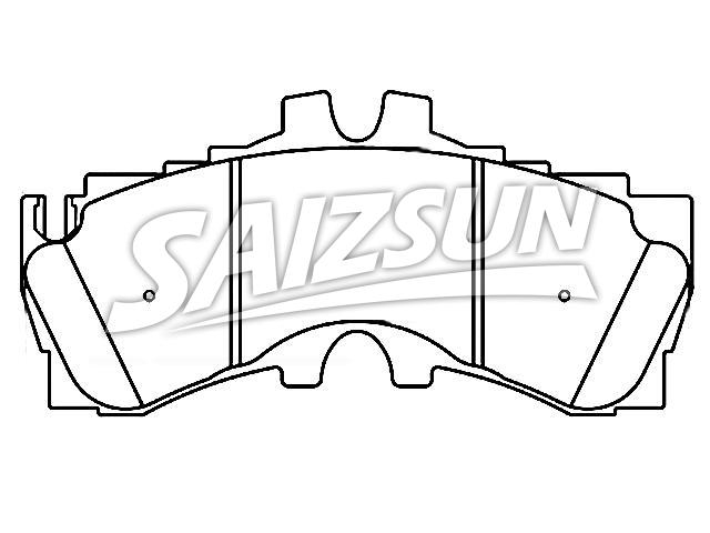 Bremsbelagsatz, Scheibenbremse Brake Pad Set:04465-11010