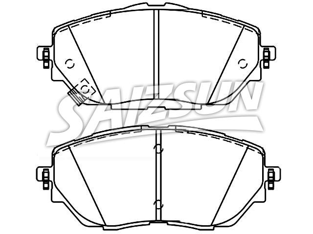 Bremsbelagsatz, Scheibenbremse Brake Pad Set:04465-F4020