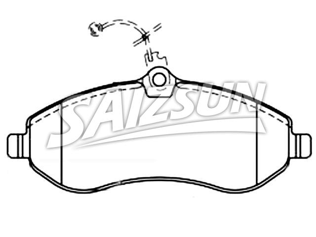 Bremsbelagsatz, Scheibenbremse Brake Pad Set:1617279580