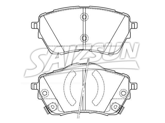 Bremsbelagsatz, Scheibenbremse Brake Pad Set:3510001CACS030