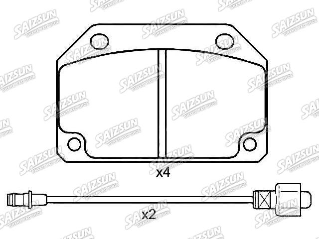 Brake Pad Set:176 991 00