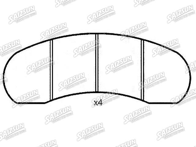 Brake Pad Set:190429