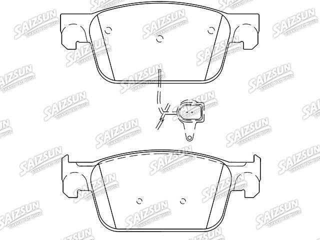 Brake Pad Set:8W0 698 151 Q