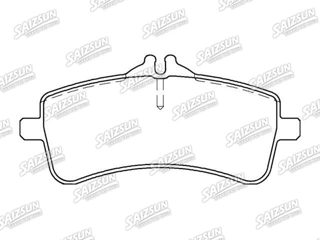 Brake Pad Set:000 420 38 00