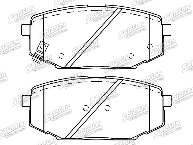 Brake Pad Set:58215-3B0S0