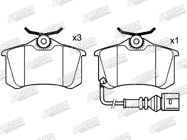 Brake Pad Set:6Q0 698 451