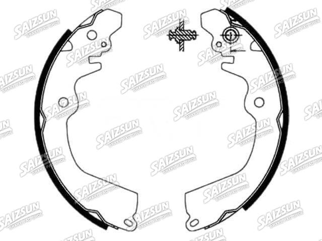 Zapata de freno Brake Shoe Set:MB699336