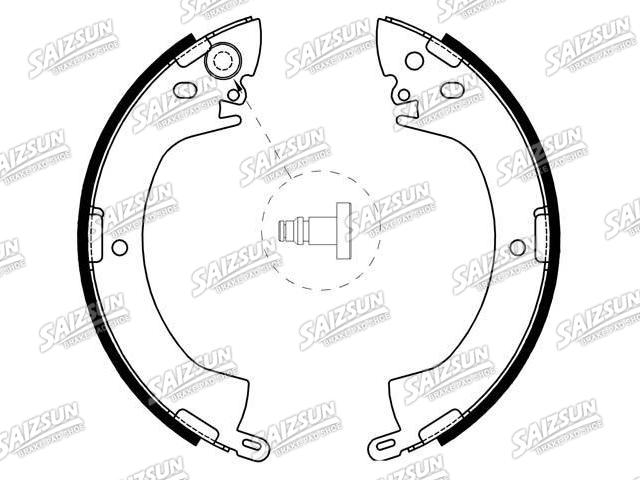 Zapata de freno Brake Shoe Set:MB238114