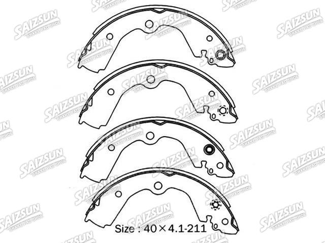 Zapata de freno Brake Shoe Set:NN2072