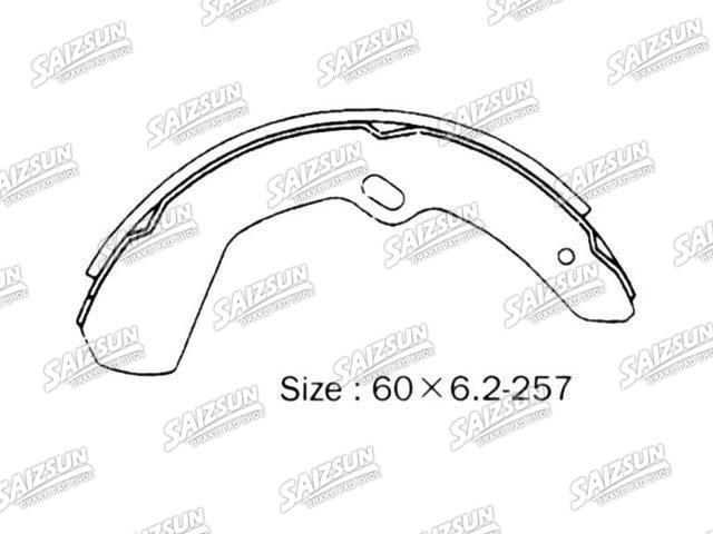 Zapata de freno Brake Shoe Set:NR2024