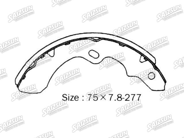Zapata de freno Brake Shoe Set:41060-T8025