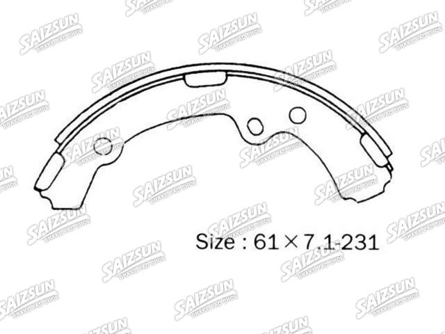 Zapata de freno Brake Shoe Set:04496-30030
