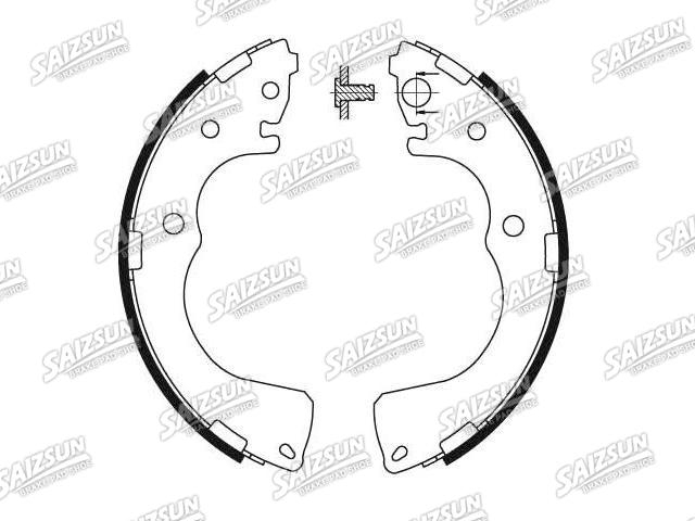 Zapata de freno Brake Shoe Set:LCY2-24-38ZA