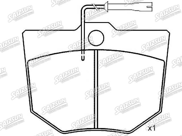 Pastillas de freno Brake Pad Set:120404