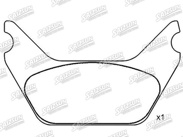 Pastillas de freno Brake Pad Set:121031