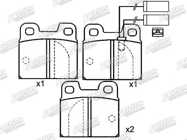 Pastillas de freno Brake Pad Set:0060 704 084