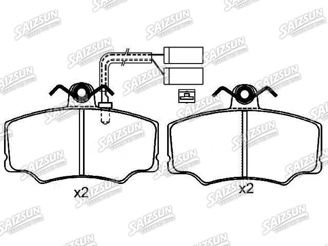 Pastillas de freno Brake Pad Set:0060 765 018