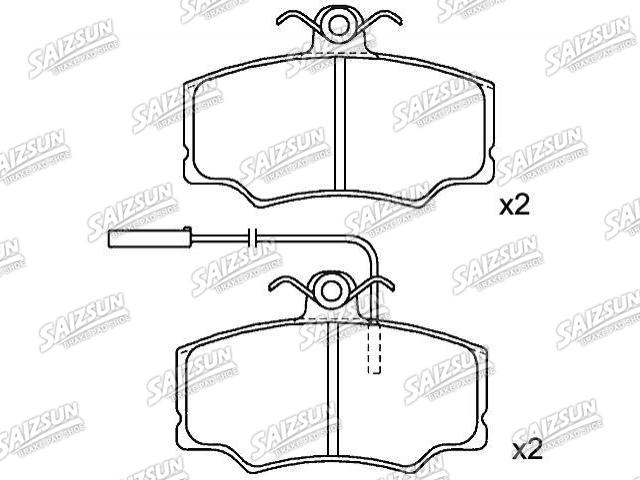 Pastillas de freno Brake Pad Set:180945