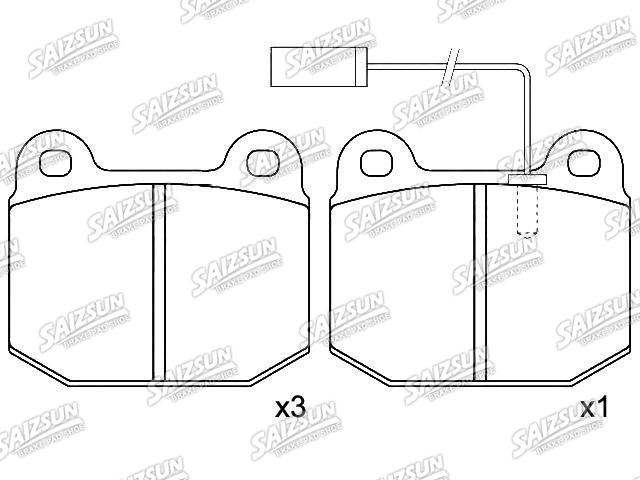 Pastillas de freno Brake Pad Set:0060 760 088