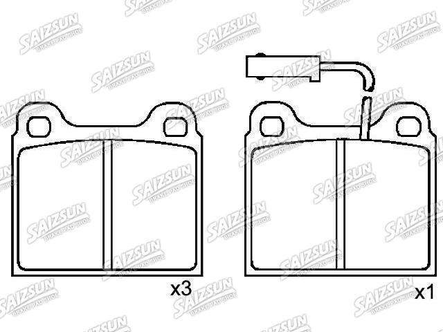 Pastillas de freno Brake Pad Set:0060 778 257