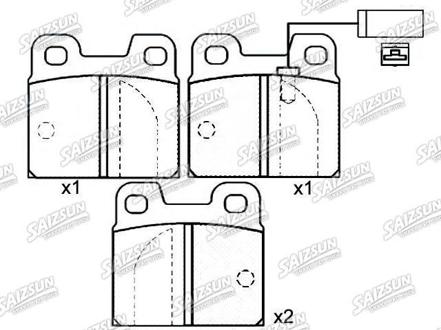Pastillas de freno Brake Pad Set:0060 760 092