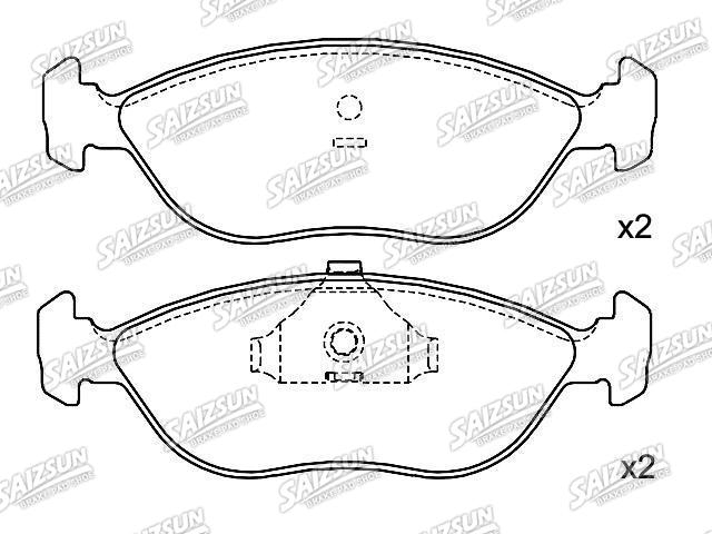 Pastillas de freno Brake Pad Set:3 344 703-8