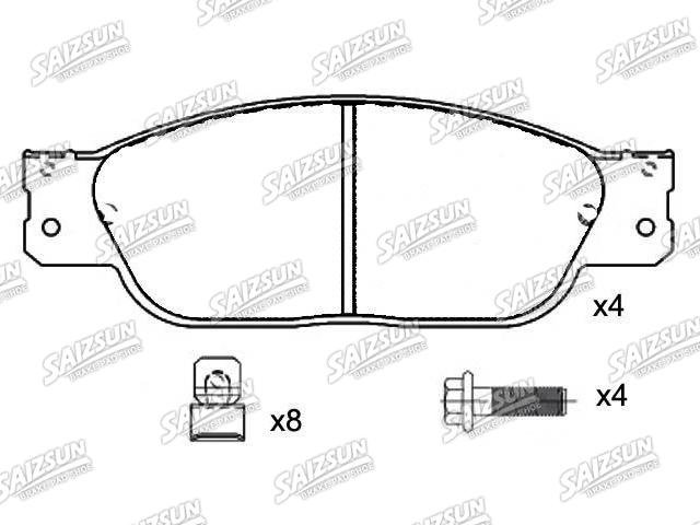 Pastillas de freno Brake Pad Set:XR8-12435