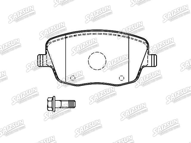 Pastillas de freno Brake Pad Set:6Q0 698 151 A