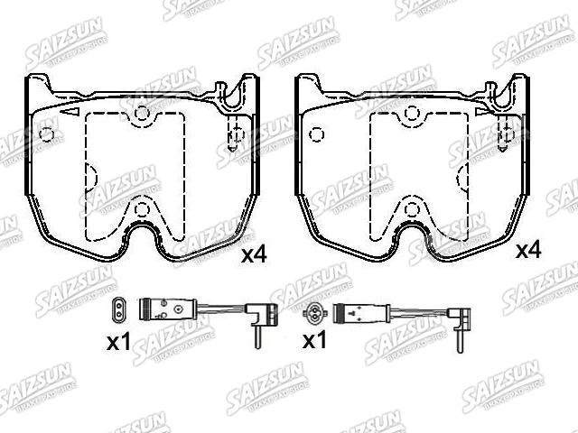 Pastillas de freno Brake Pad Set:003 420 53 20