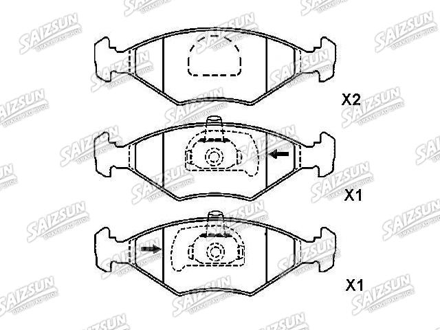 Pastillas de freno Brake Pad Set:7 078 947