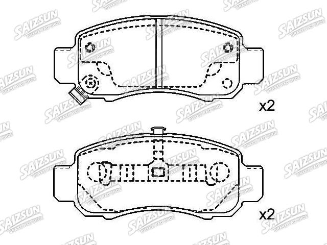 Pastillas de freno Brake Pad Set:06450-S34-000