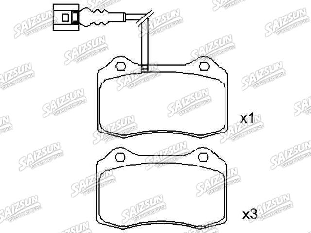 Pastillas de freno Brake Pad Set:1ML 698 151