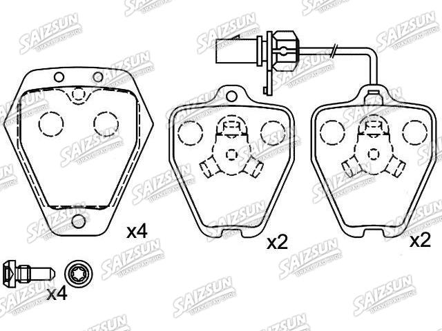 Pastillas de freno Brake Pad Set:4B0 698 151 C