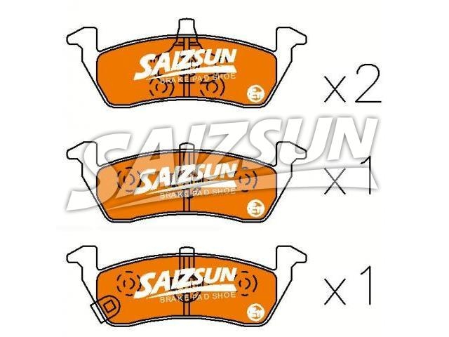 Pastillas de freno Brake Pad Set:23857536