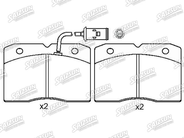 Pastillas de freno Brake Pad Set:190 6039