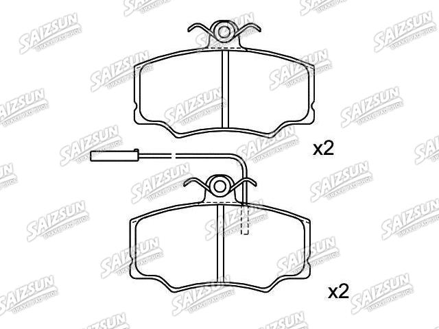 Pastillas de freno Brake Pad Set:5 893 948