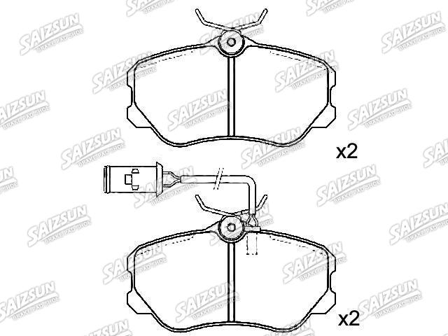 Pastillas de freno Brake Pad Set:0060 760 121