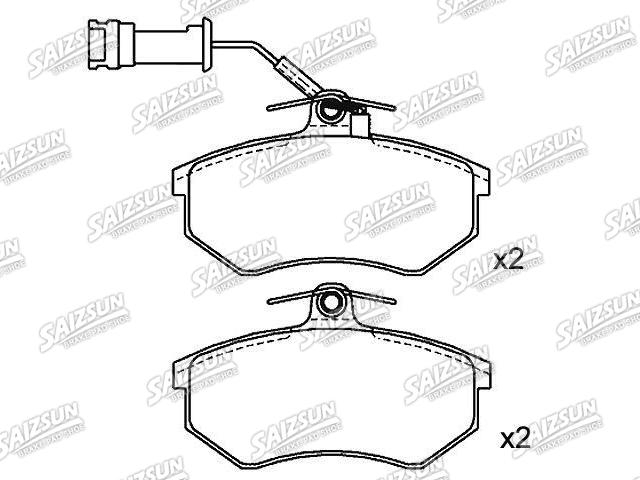 Pastillas de freno Brake Pad Set:853 698 151 E