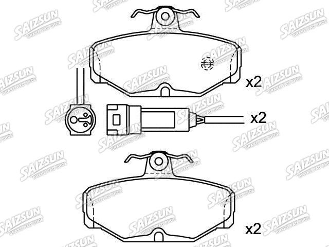 Pastillas de freno Brake Pad Set:1 666 624