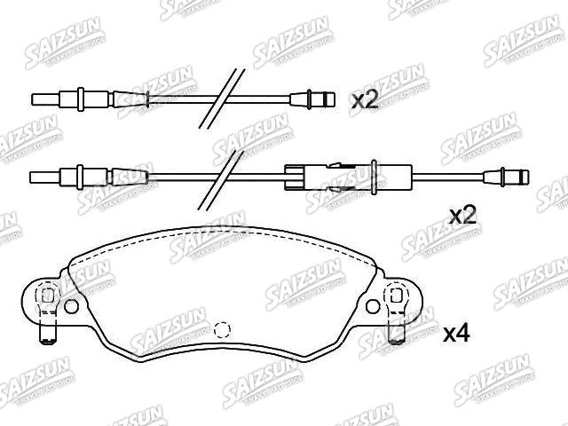 Pastillas de freno Brake Pad Set:4252.14