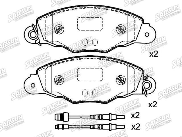 Pastillas de freno Brake Pad Set:4251.84