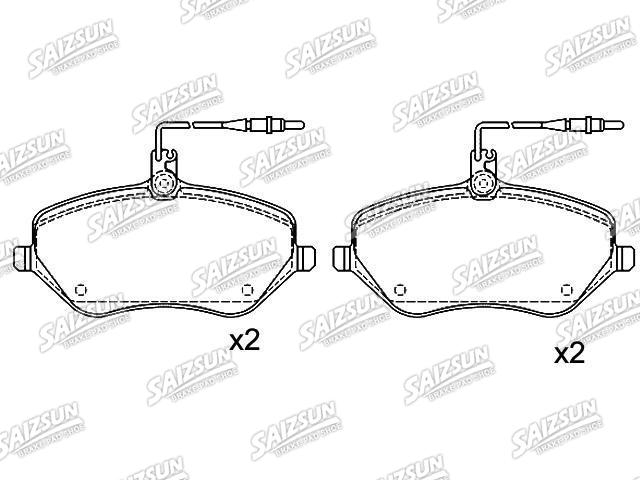 Pastillas de freno Brake Pad Set:4254.11