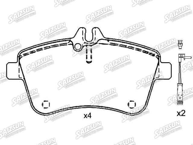Pastillas de freno Brake Pad Set:169 420 01 20