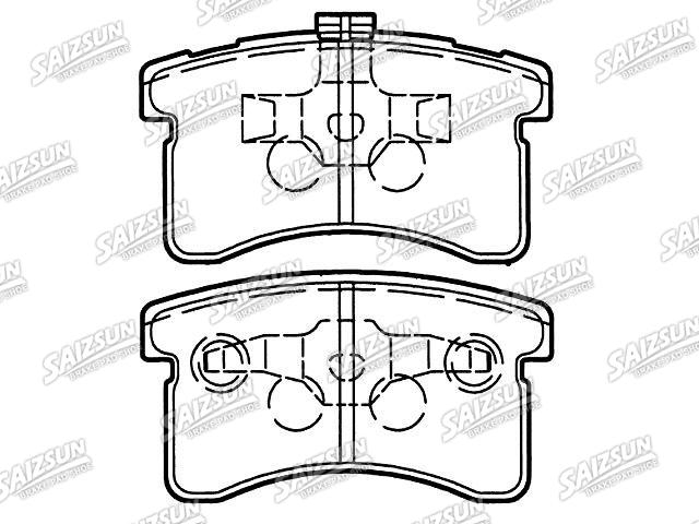 Pastillas de freno Brake Pad Set:04491-87216-000