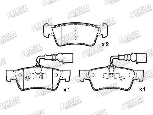 Pastillas de freno Brake Pad Set:7L6 698 451